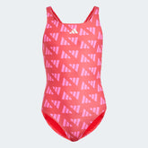 Юношески Цял Бански Adidas Logo Graphic V-Back JG6050 основна снимка