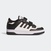 Детски кецове Adidas Rapid Court JP7654 в черно и бяло с две велкро ленти