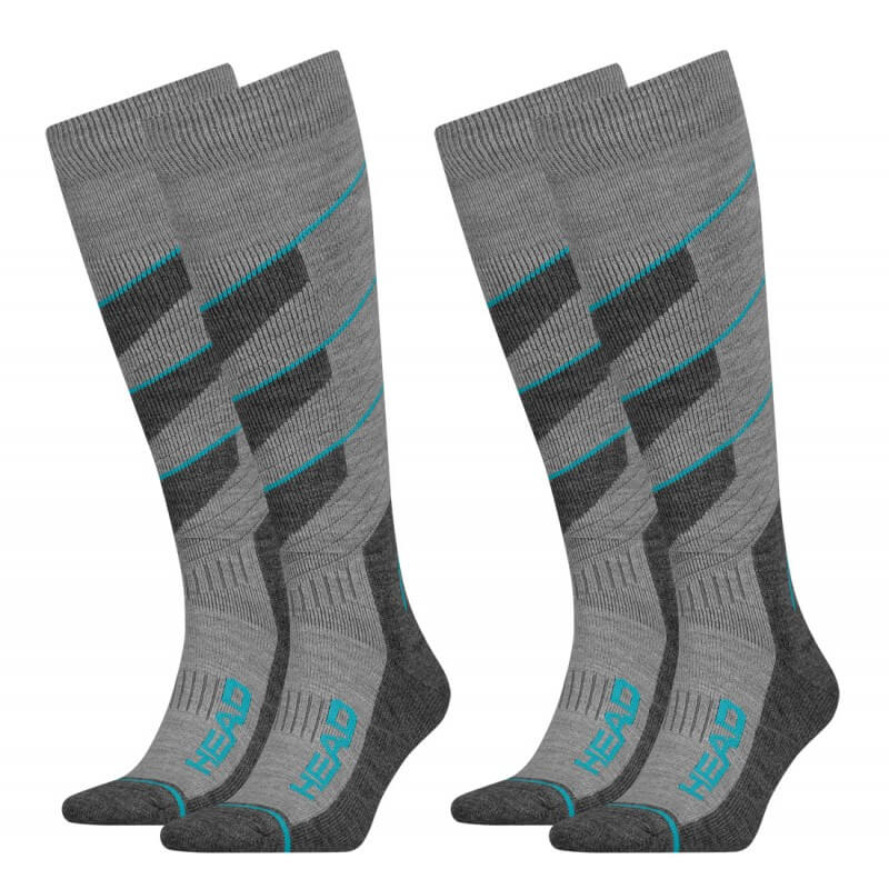 Чорапи за Ски Head grey/sky blue combo