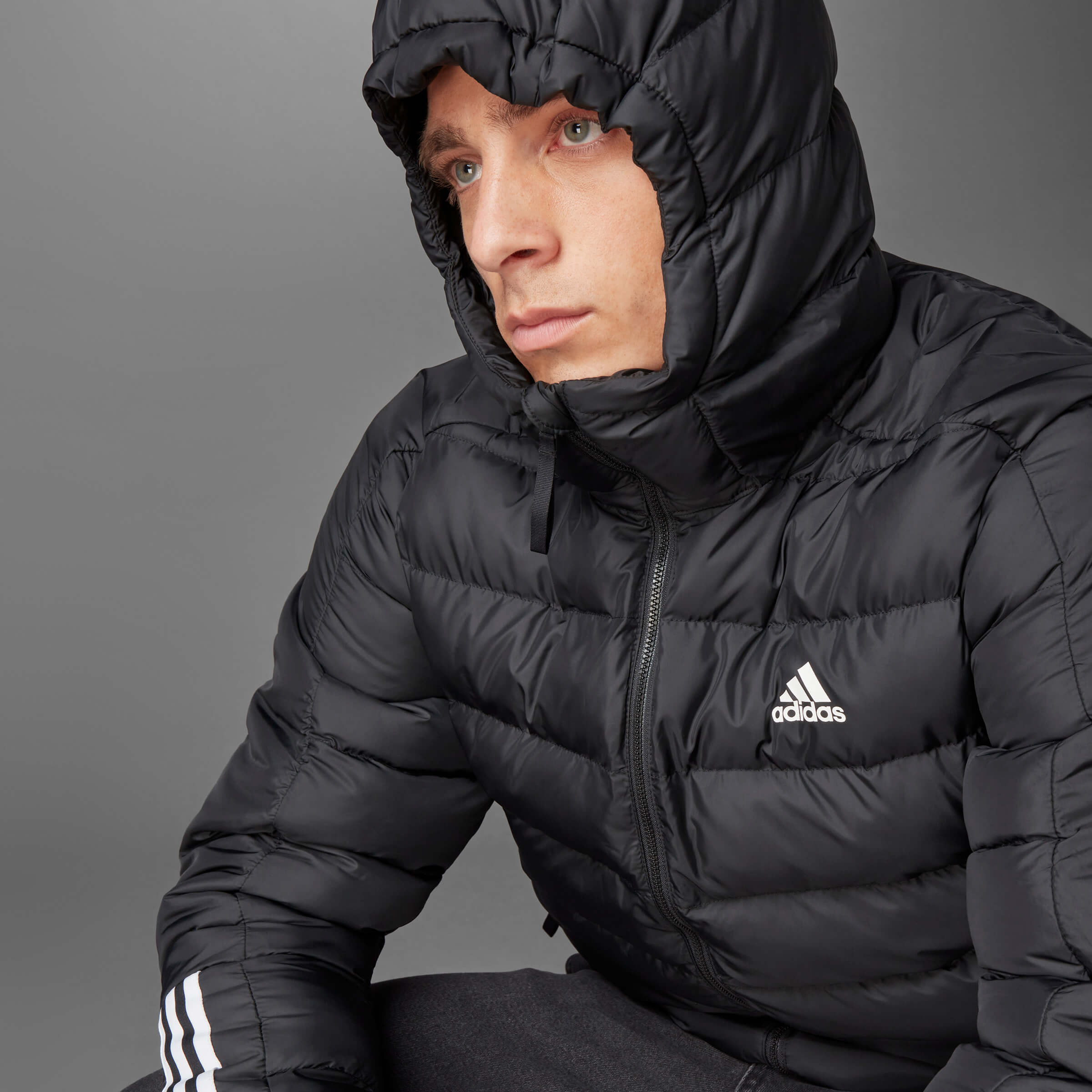 Мъжко зимно яке Adidas ITAVIC M качулка