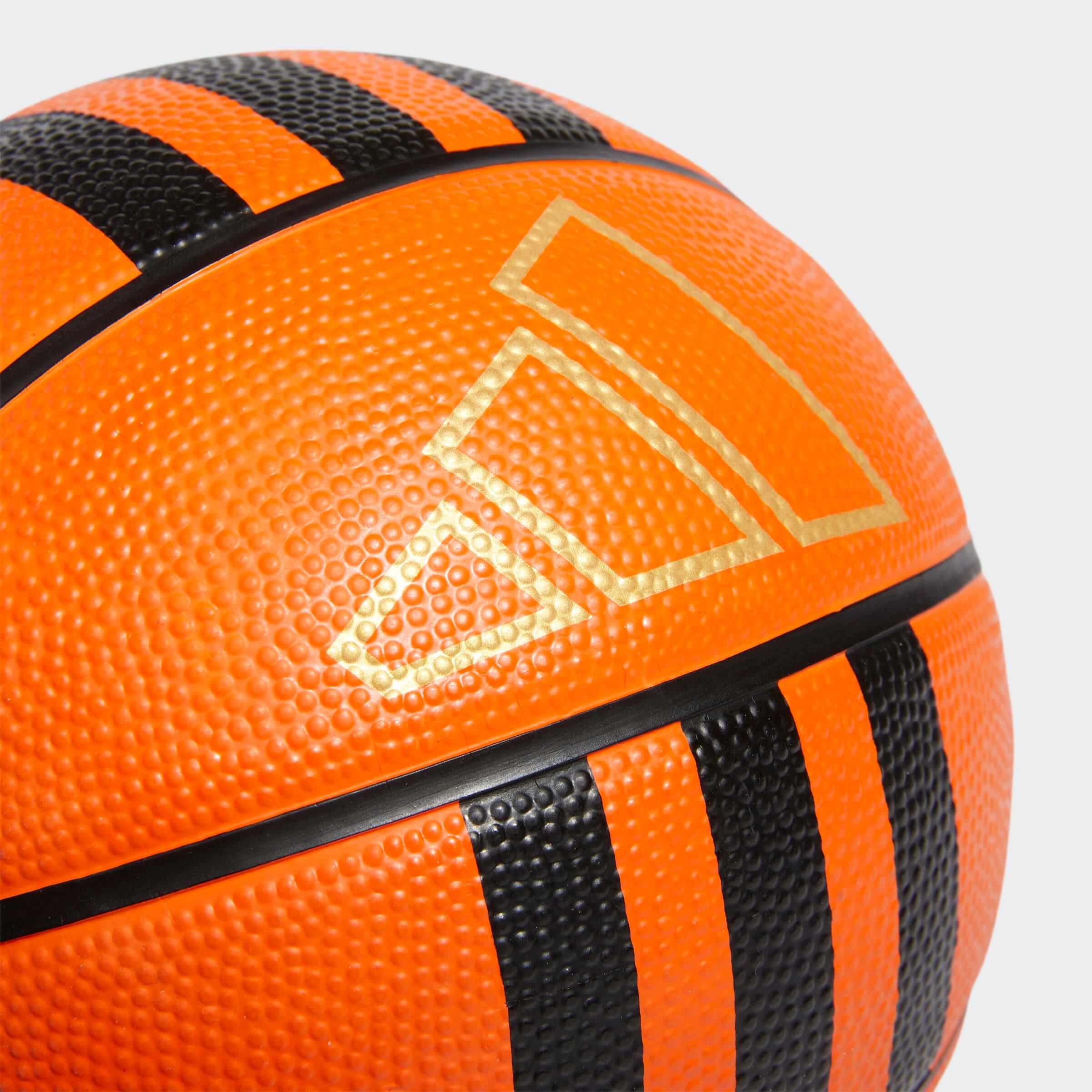 Баскетболна Топка Adidas 3S Rubber X3 детайл лого