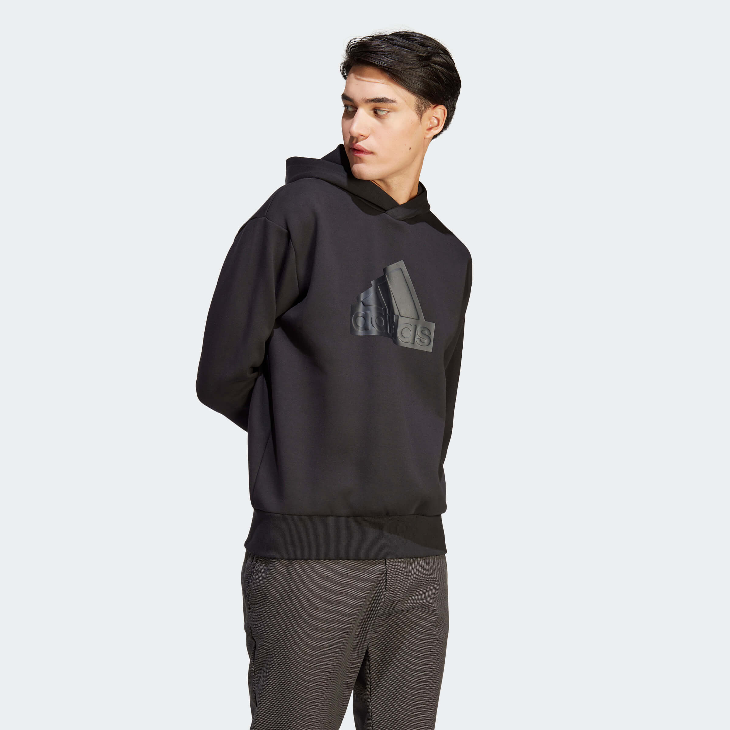Мъжки Суитшърт Adidas Future Icons Badge of Sport IC3749 отстрани