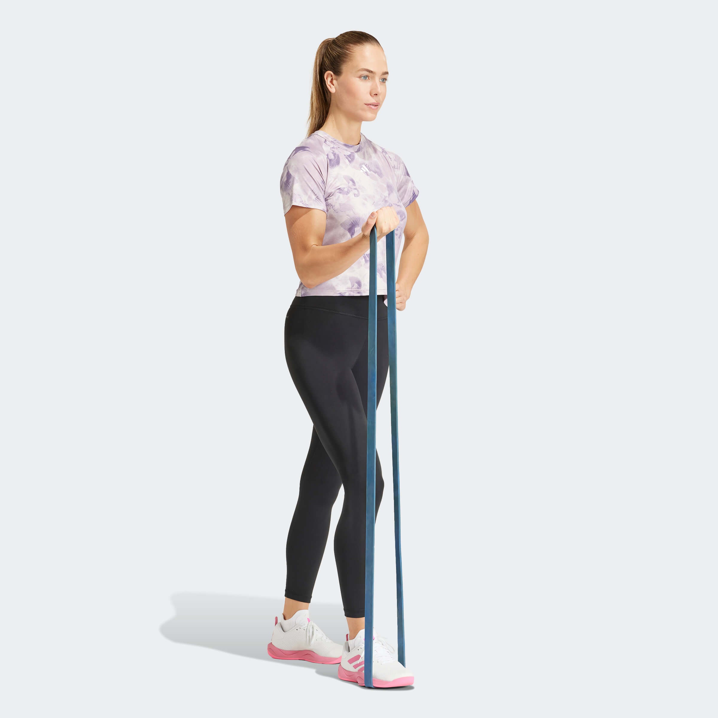 Дамска Тениска Adidas AOP FLOWER TEE в цял ръст