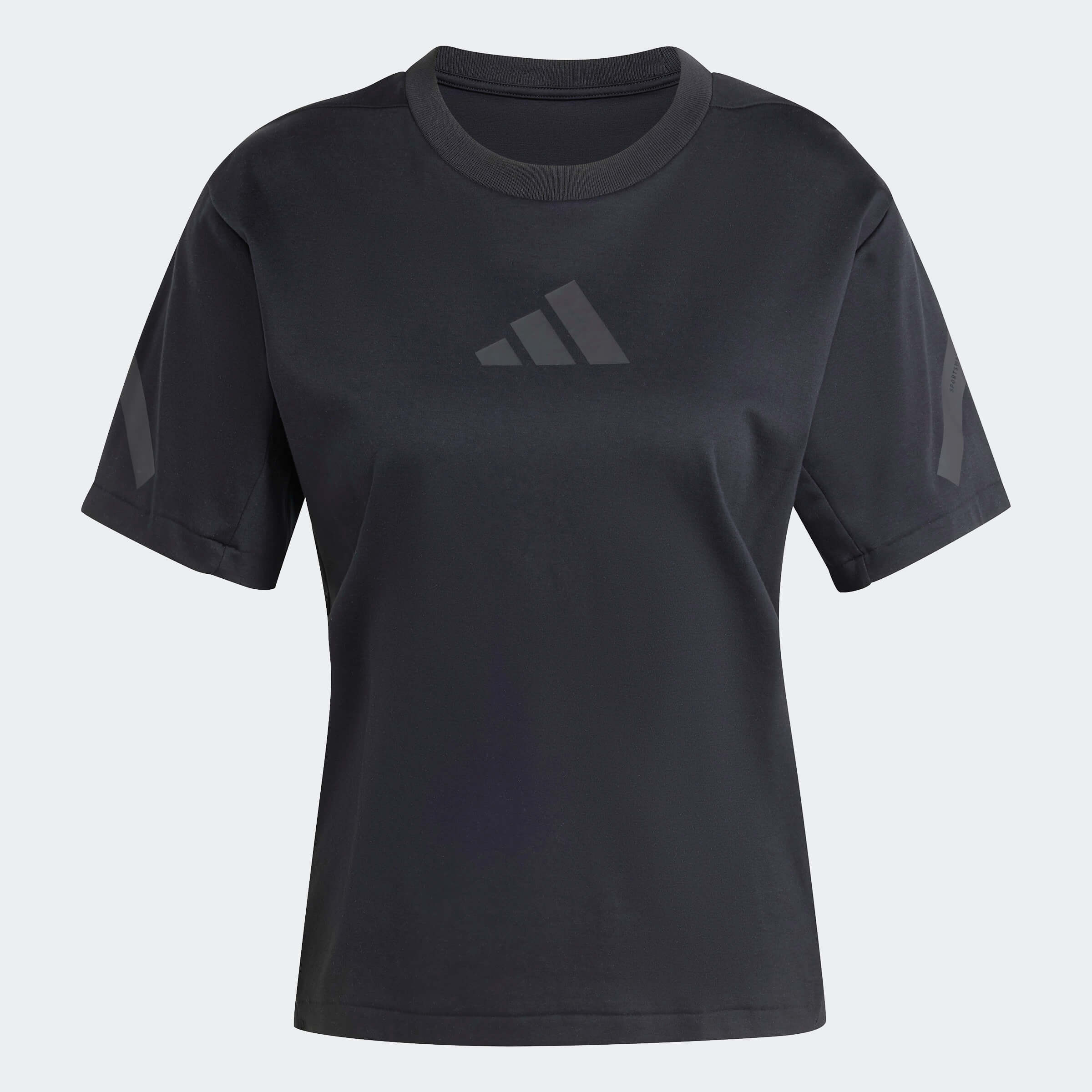 Дамска Тениска Adidas W Z.N.E. TEE продуктова снимка в черно