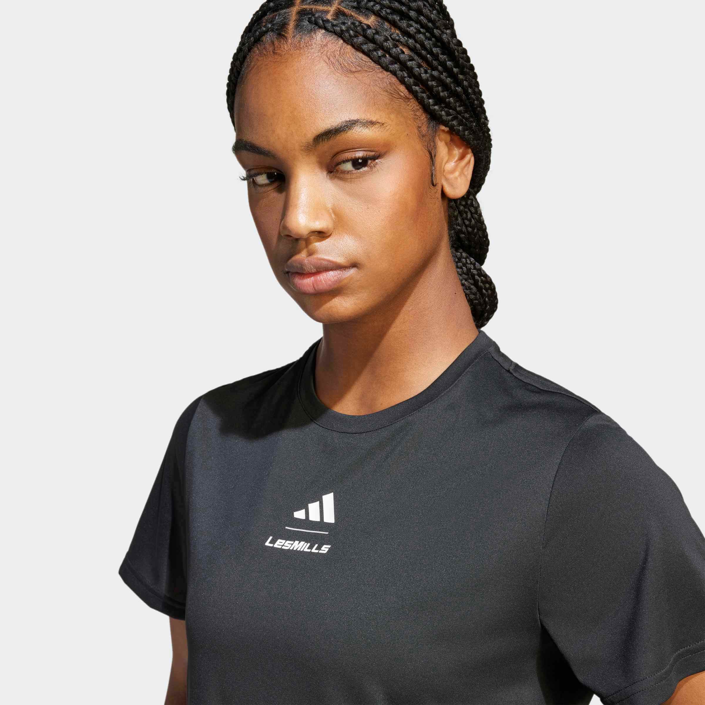 Дамска Тениска Adidas W LM G T JJ1431 детайл лого