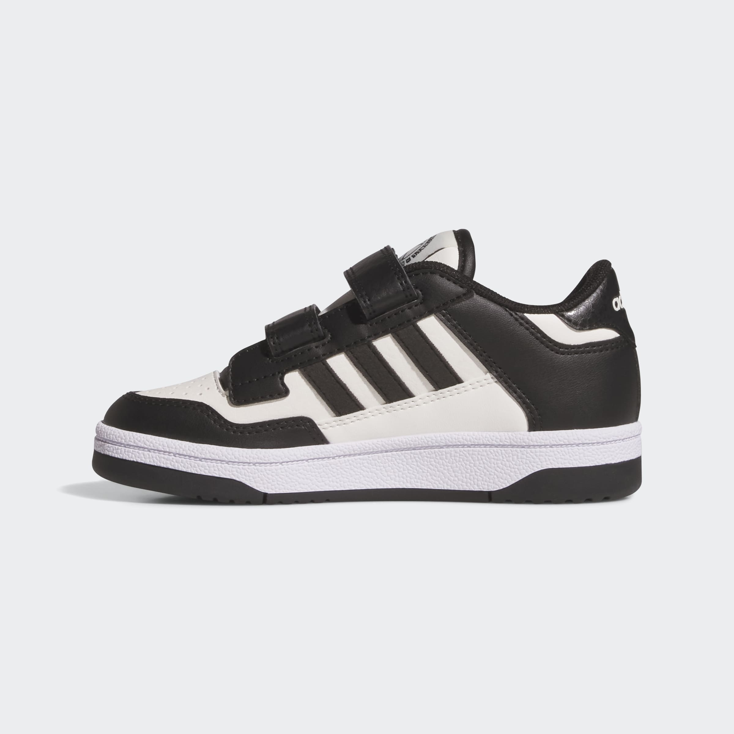 Черно-бели детски кецове Adidas Rapid Court JP7654 – вътрешен страничен изглед