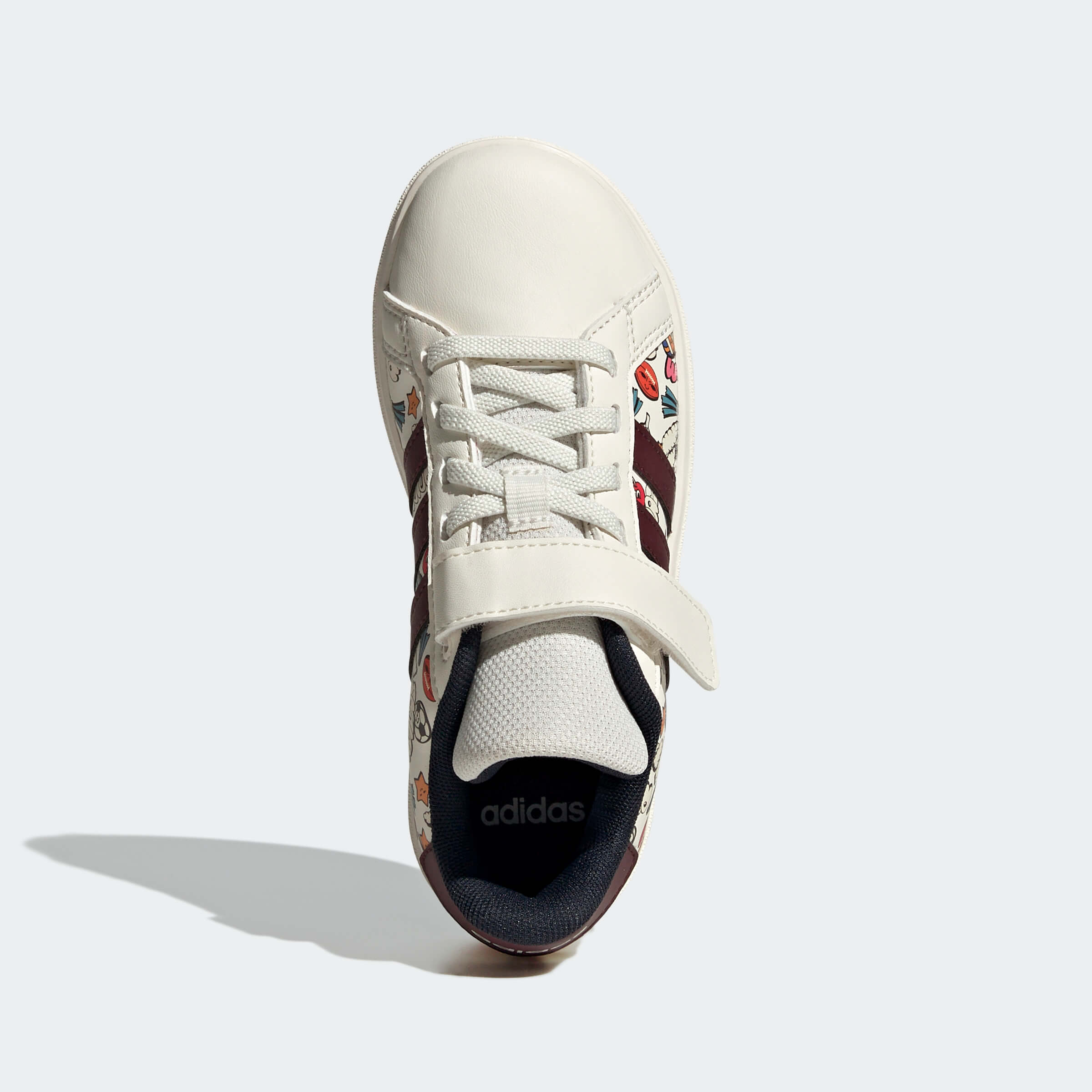Детски Кецове Adidas GRAND COURT 2.0 EL JR5151 отгоре