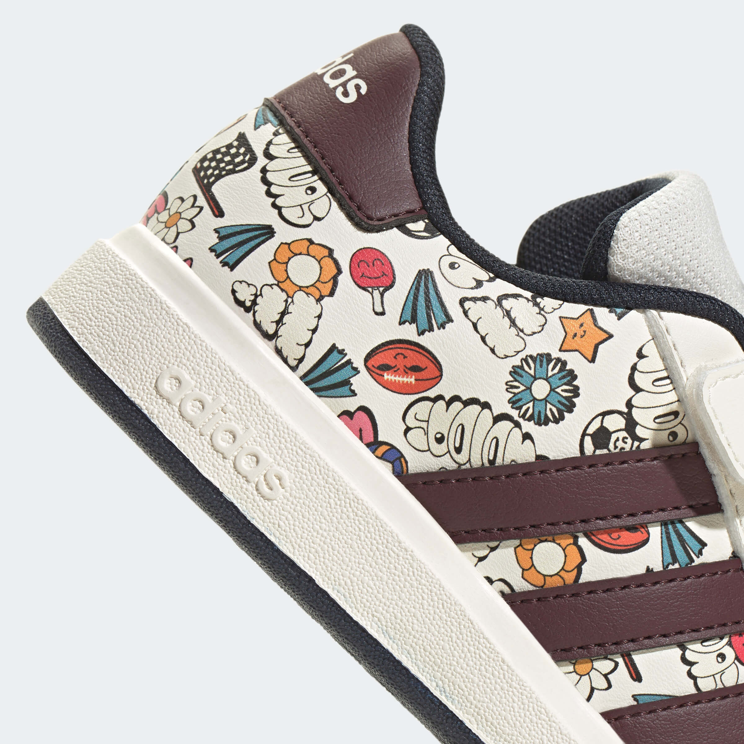 Детски Кецове Adidas GRAND COURT 2.0 EL детайл принт