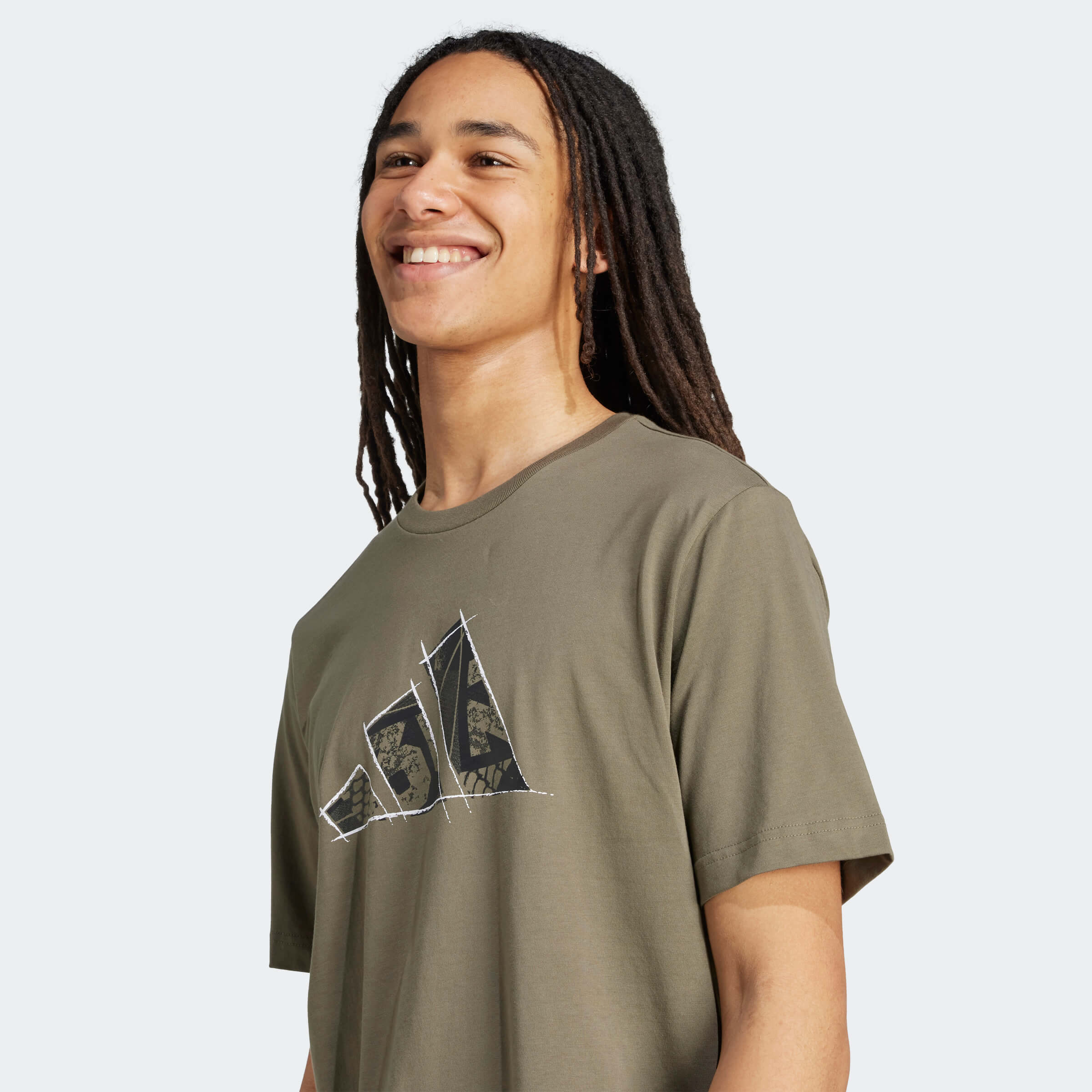 Мъжка Тениска Adidas M PHOTO LOGO KA9801 детайл лого