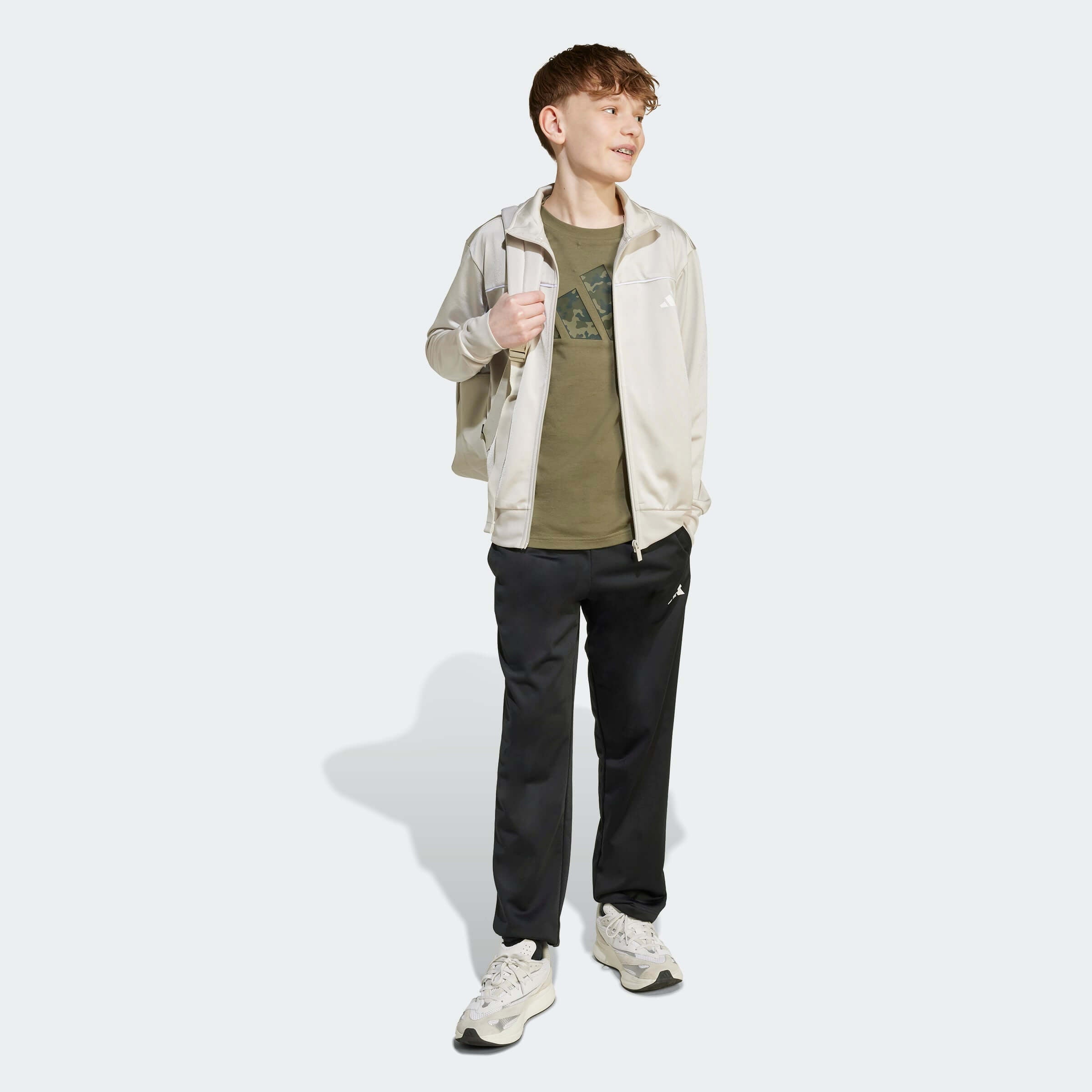 Юношески Екип Adidas J CP TR TS KB9881 разкопчано горнище
