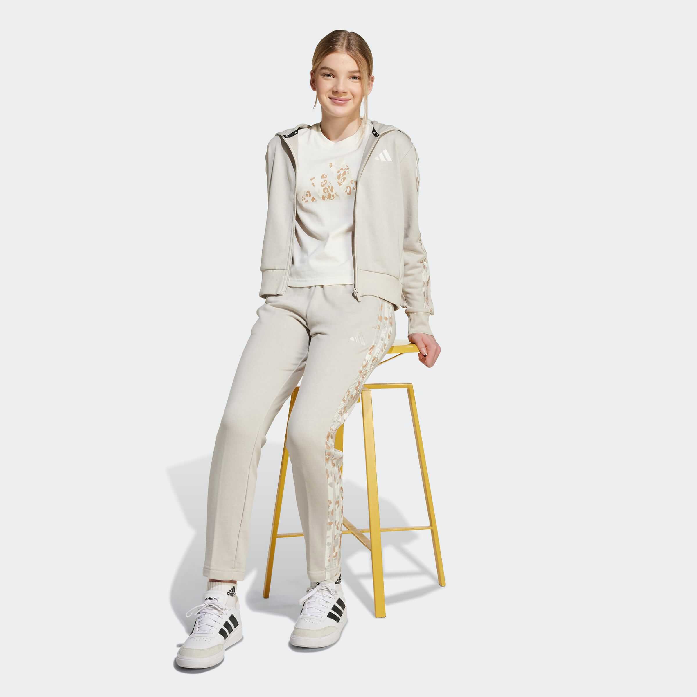 Юношеско Горнище Adidas G ANML 3S KC5419 в цял ръст