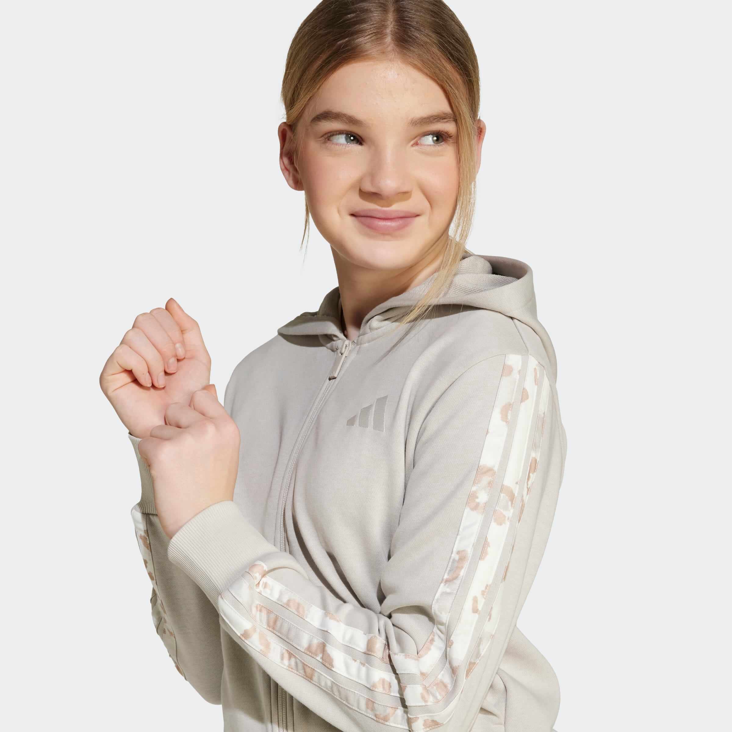 Юношеско Горнище Adidas G ANML 3S отстрани