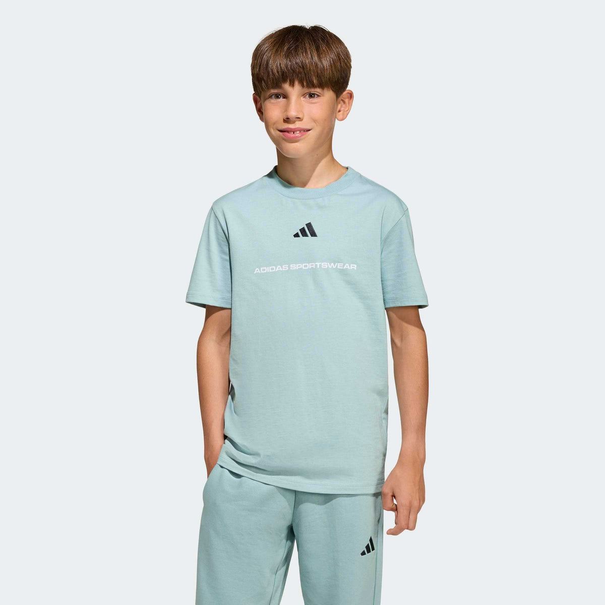 Юношеска Тениска Adidas SLOGAN SINGLE JERSEY KG5190