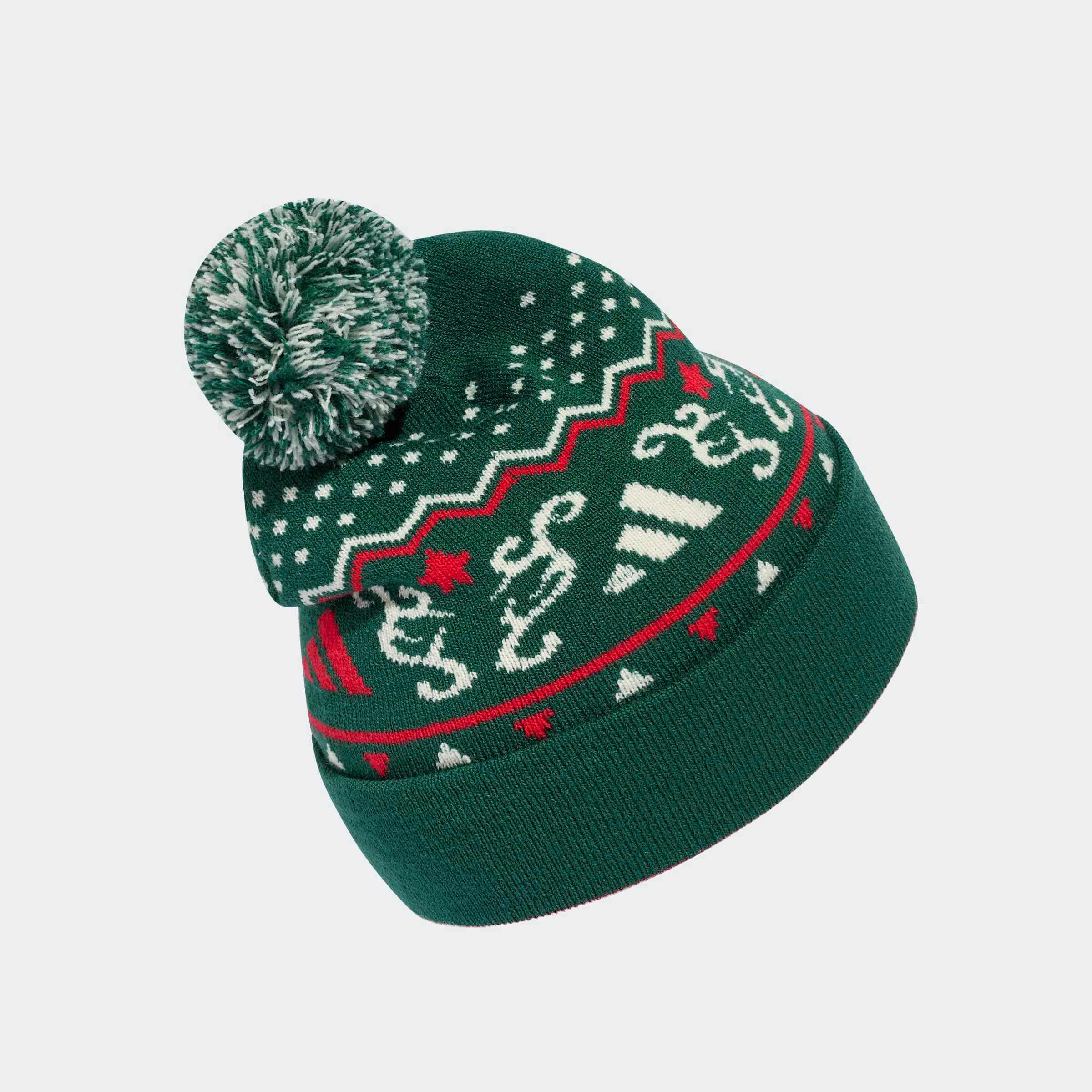 Унисекс коледна шапка Adidas Christmas Graphic с помпон