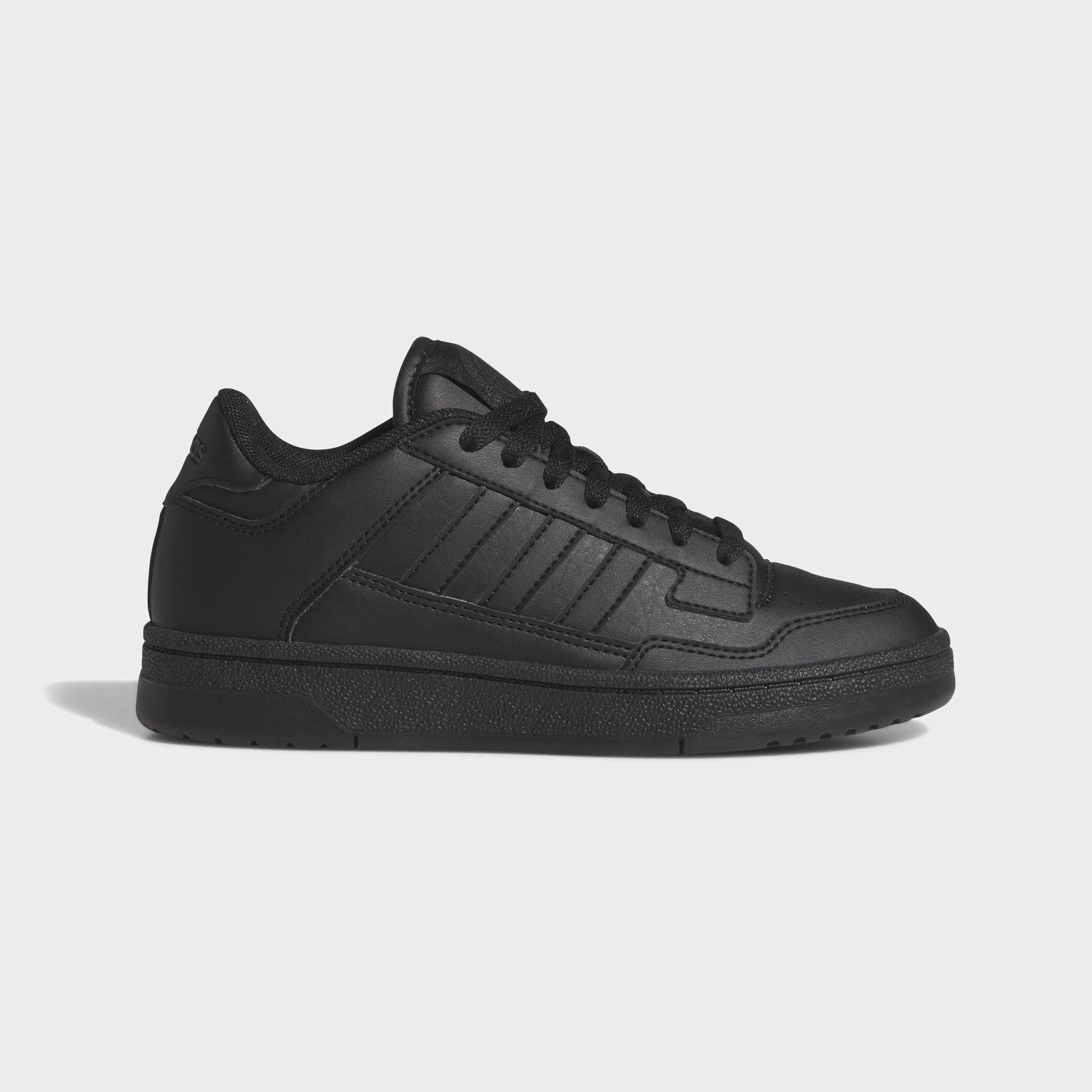 Черни юношески кецове Adidas Rapid Court Low KH8816 – гумена подметка с релефен грайфер