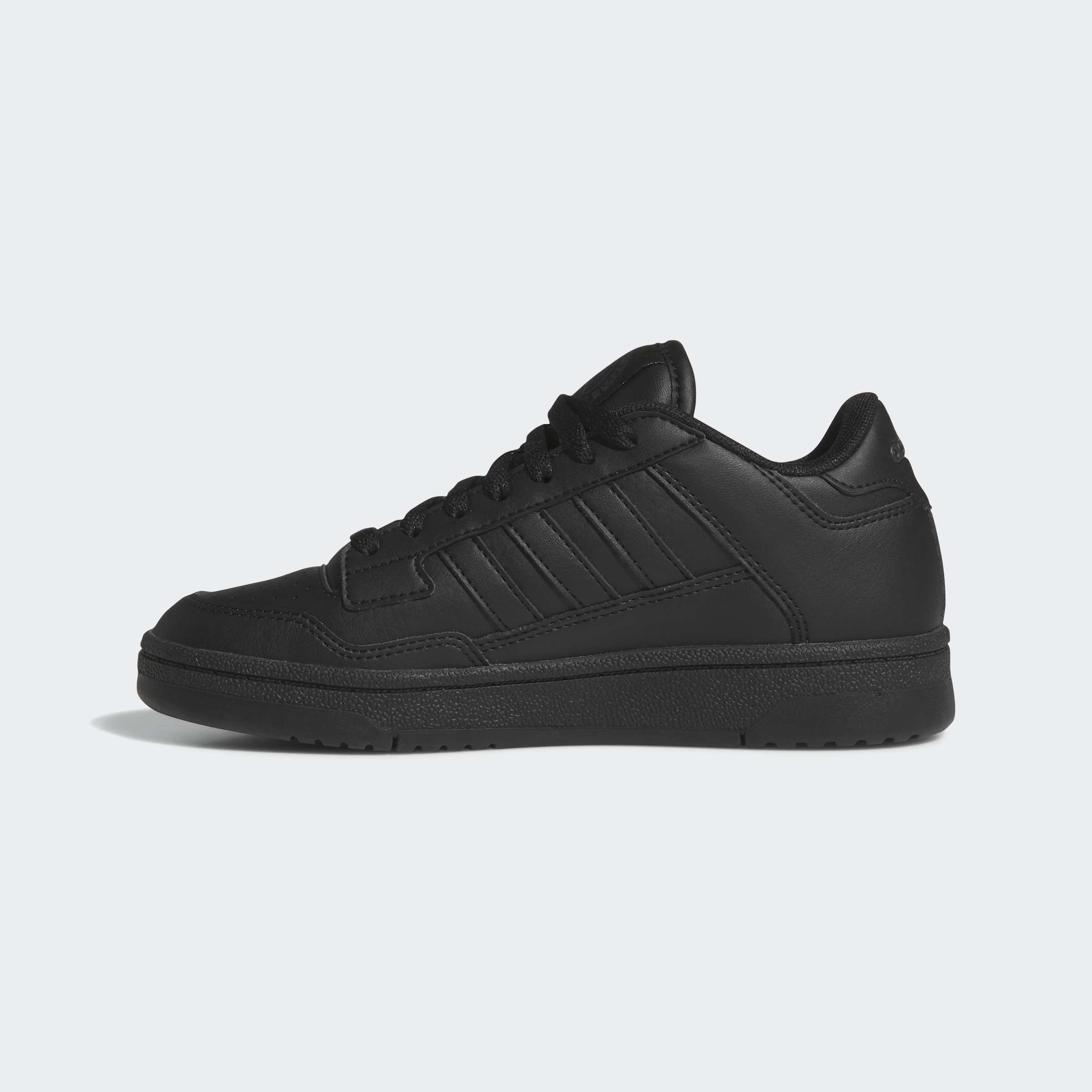 Черни юношески кецове Adidas Rapid Court Low KH8816 – гумена подметка с релефен грайфер