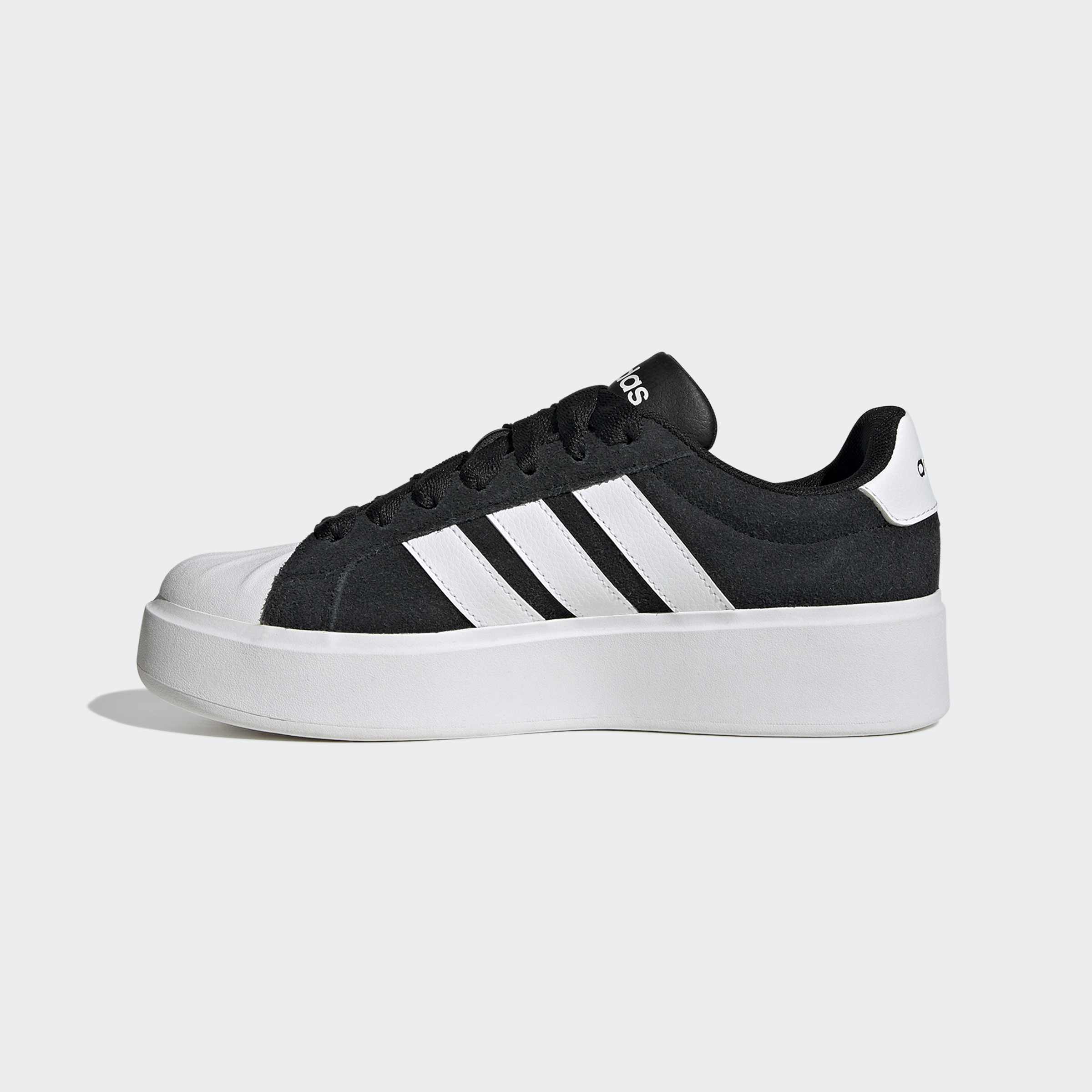 Дамски кецове Adidas Streettalk Bold KJ9940 – черна горна част с три бели ленти