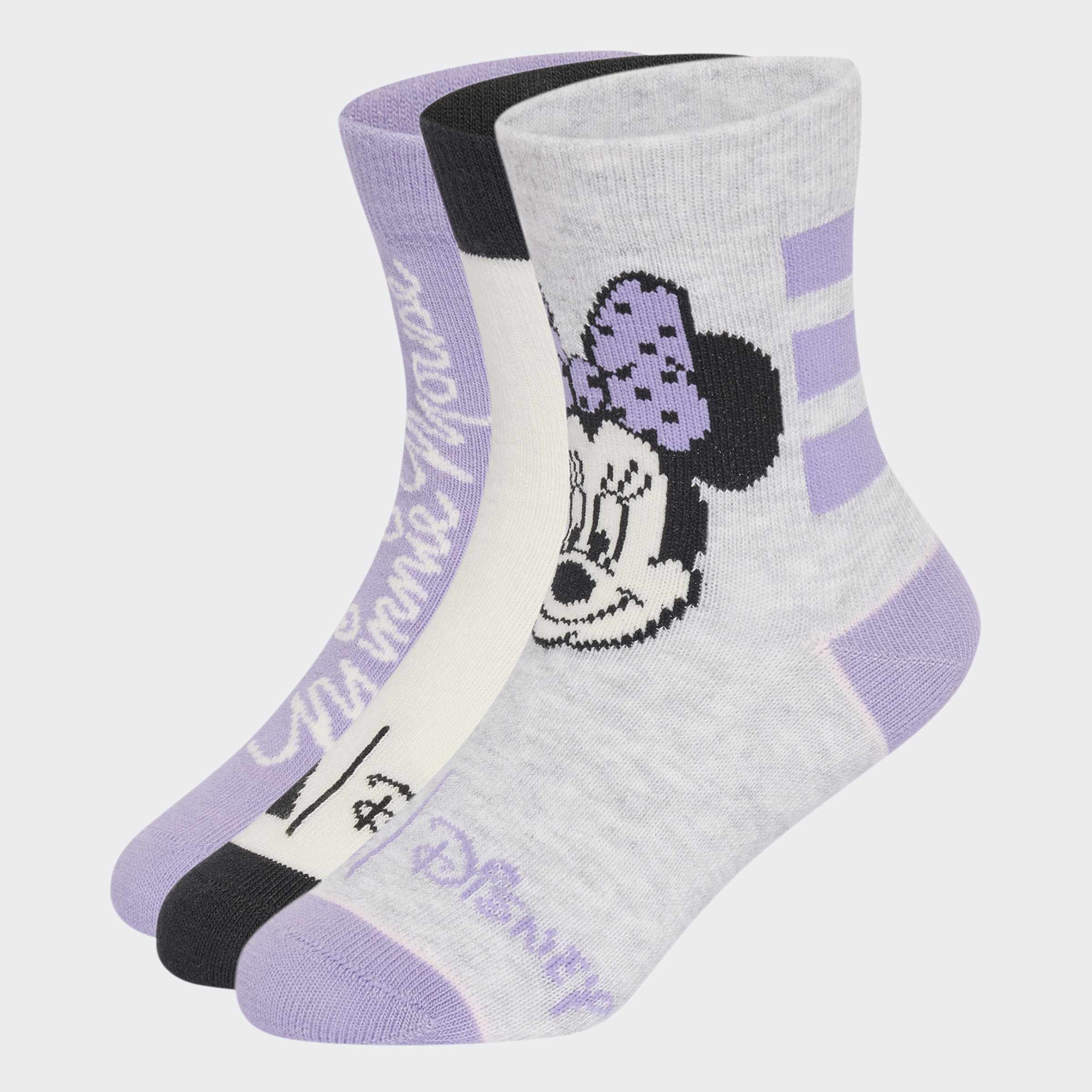 Детски чорапи Adidas Disney Minnie Mouse KQ9851 – комплект 3 чифта