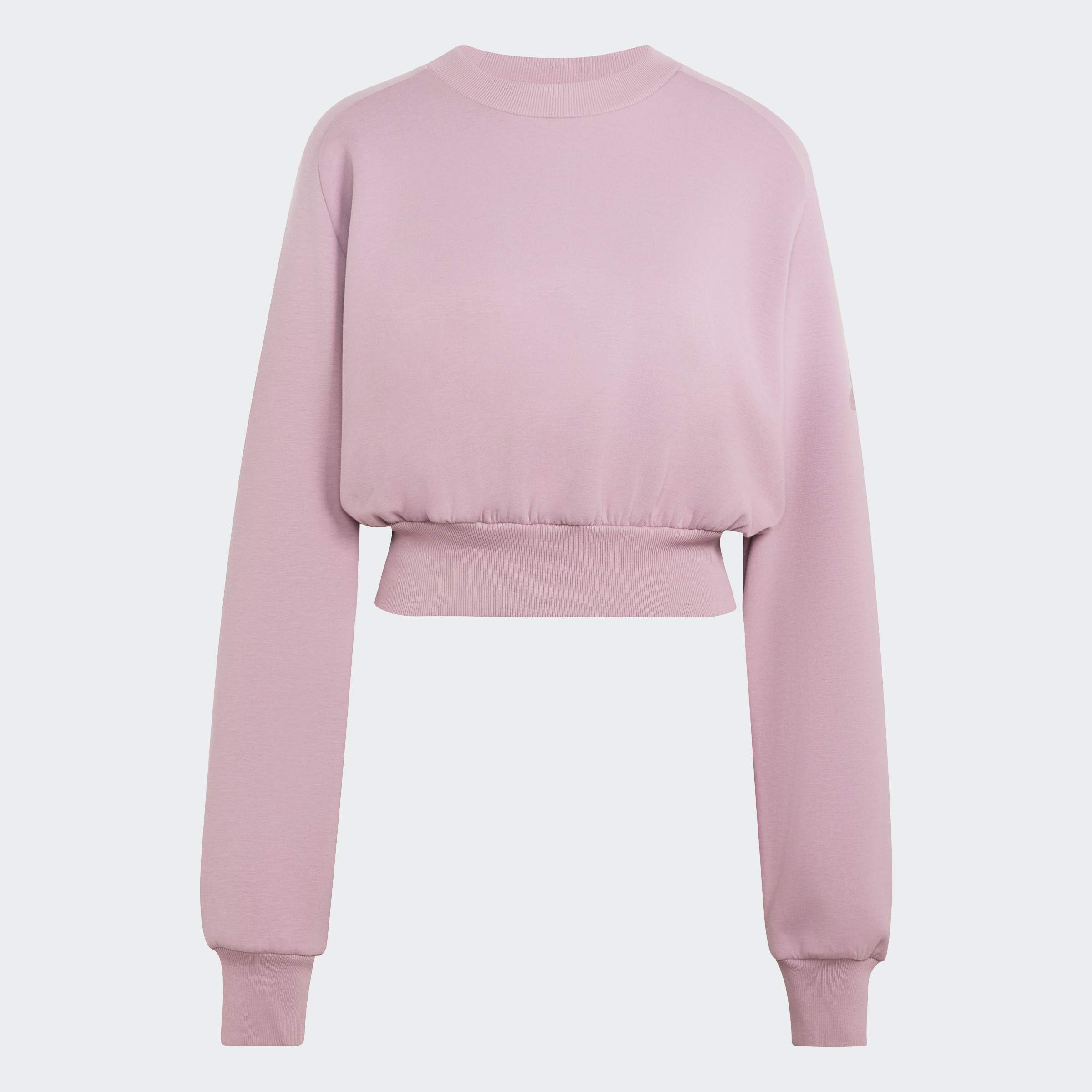 Adidas Soft Lux Loose KS5421 – дамски розов суитшърт с широк рипсен колан