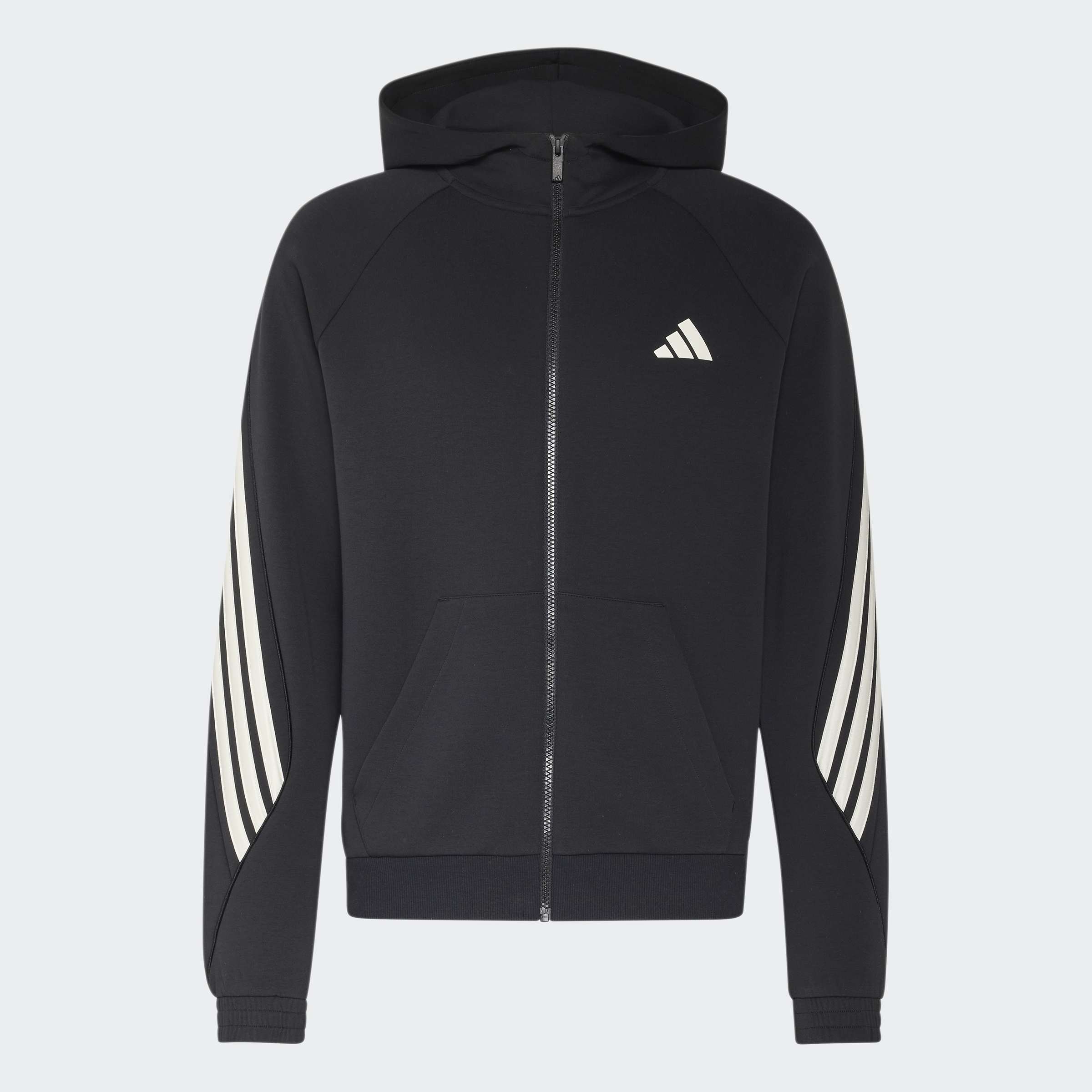 Мъжки суитшърт Adidas Stadium 3-Stripes KY6990 с цип и качулка в черно