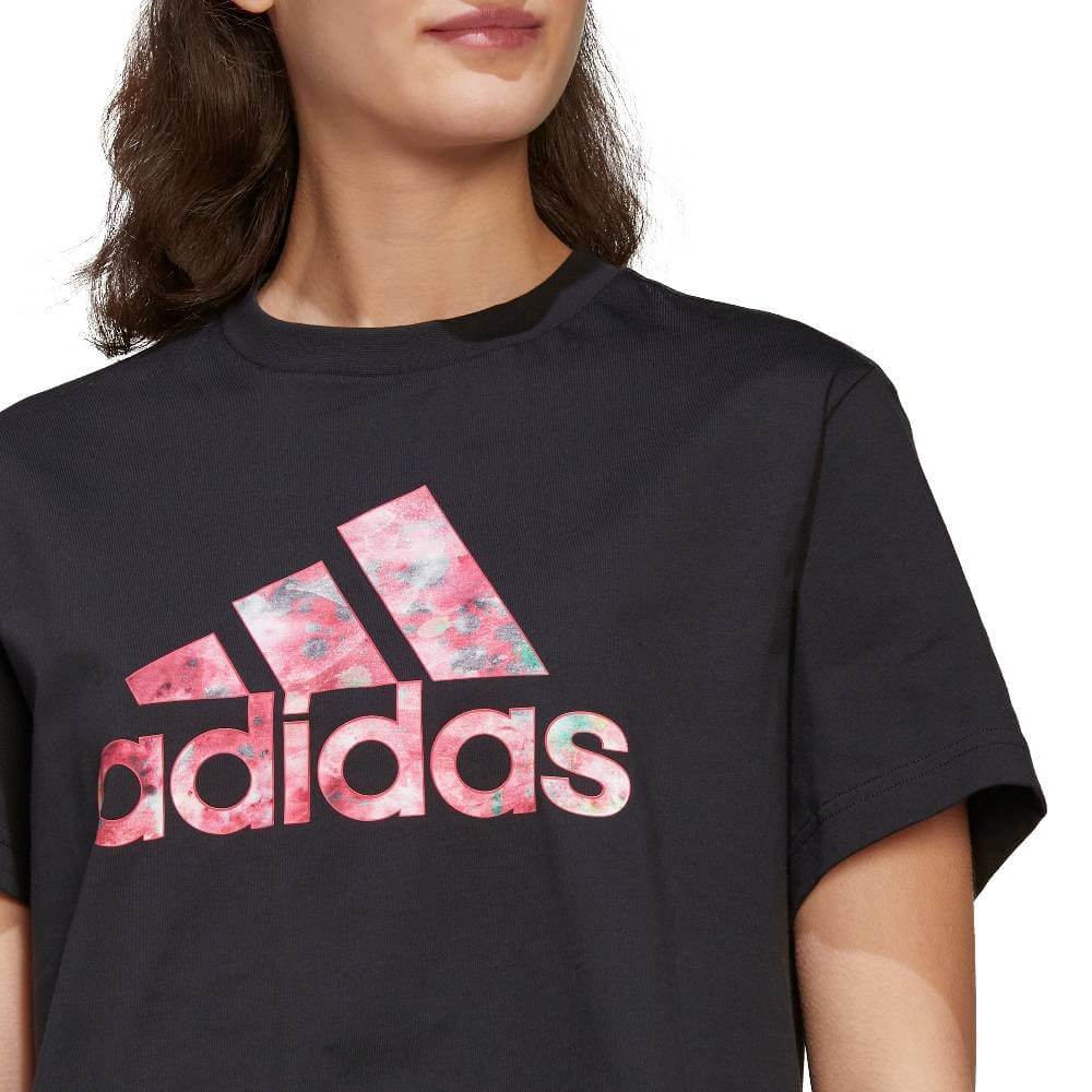 Дамска Тениска Adidas Zoe Saldana детайл лого